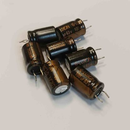 100MF 63V 10x15 LUXON ELKO KONDANSATÖR resmi