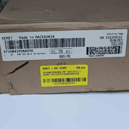 R75GN4100AA00K 1MF 160V 22.5 0.1 KEMET POLYESTER KONDANSATÖR resmi
