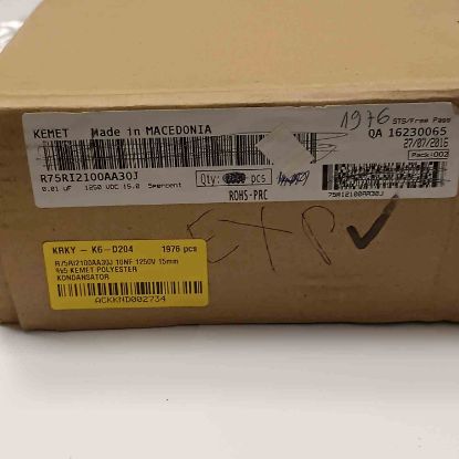 R75RI2100AA30J 10NF 1250V 15mm %5 KEMET POLYESTER KONDANSATÖR resmi