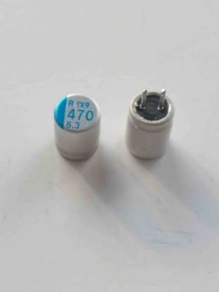 R 1X9 470 6.3 470MF 6.3V KONDANSATÖR resmi