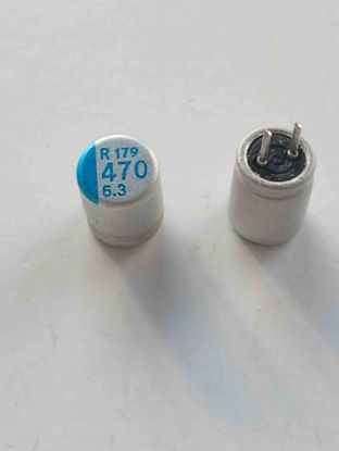 R179 470 6.3 470MF 6.3V ELKO KONDANSATÖR resmi