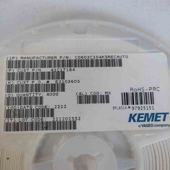 C0603C104K5RECAUTO 50V 0.1uF X7R 0603 10% resmi