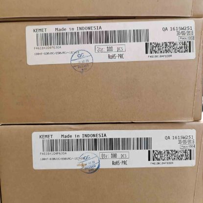 F461BK104F630A 100NF 630V 15 0.01 KEMET POLYESTER KONDANSATÖR resmi