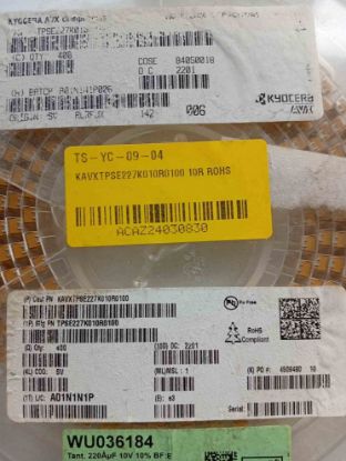 KAVXTPSE227K010R0100 10R ROHS resmi