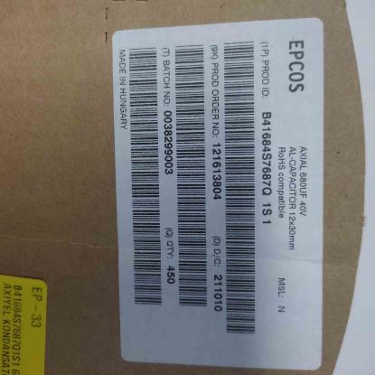 B41684S7687Q1S1 680MF 40V AXIYEL KONDANSATÖR resmi