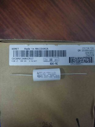 C4CAMUC3680ZR1J 680NF 850V 0.05 AXIYEL KEMET POLYESTER KONDANSATÖR resmi