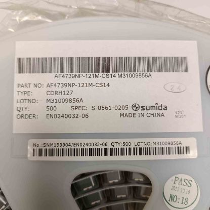 CDRH127NP-121MC 120uH 1,6A 12,3x12,3x8 SUMIDA SMD BOBİN resmi