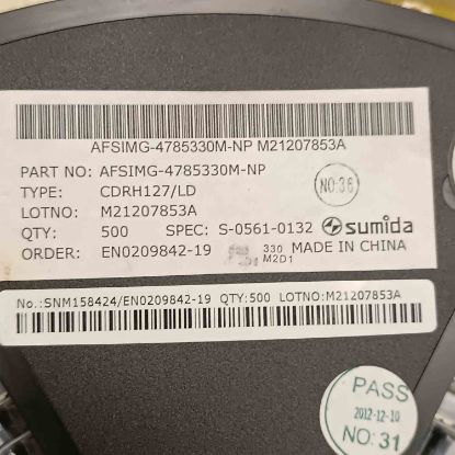 CDRH127LNDP-330MC 33uH 3.9A 12.3x12.3x8 SUMIDA SMD BOBİN resmi