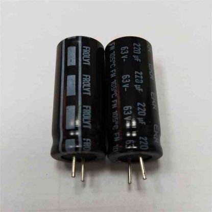 220MF 63V 12x30 105 FROLYT ELKO KONDANSATÖR resmi