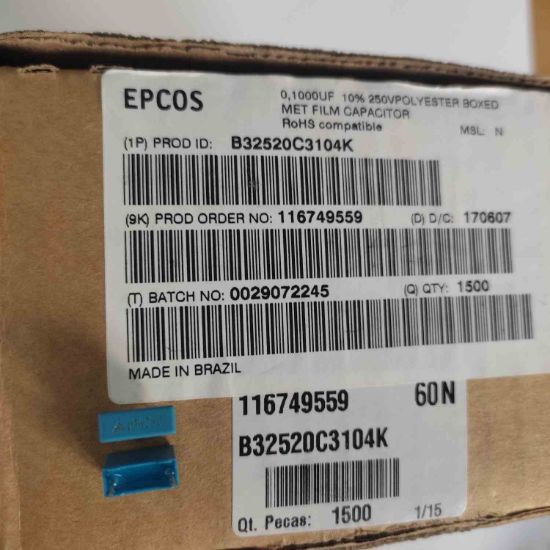 B32520C3104K 100NF 250V %10  RM 7.5mm resmi