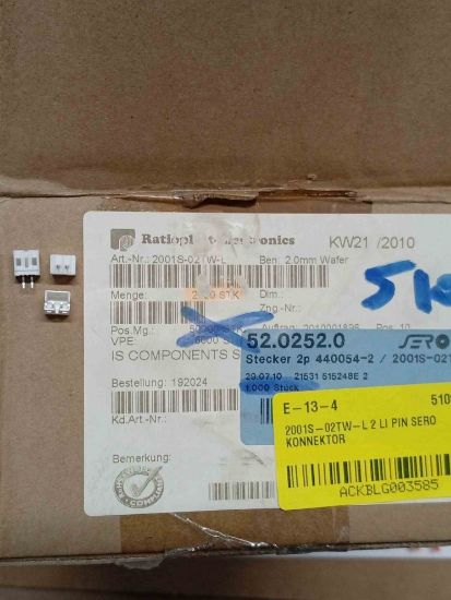 2001S-02TW-L 2 Lİ PIN SERO KONNEKTÖR resmi