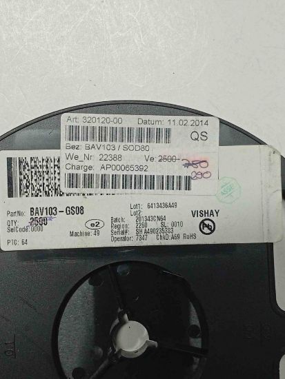 BAV103,GS08 SOD80 VISHAY SMD DİYOT resmi