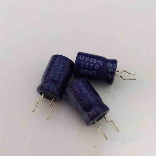 220MF 25V 8x12 85 CAPXON ELKO KONDANSATÖR resmi