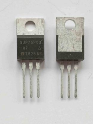 SUP75P03-07 75A 30V TO220 MOSFET TRANSİSTÖR resmi