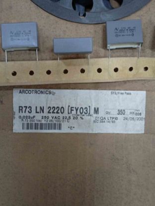 R73LN2220 FY03 M 22NF 250V POLYESTER KONDANSATÖR resmi