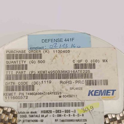 T495D336K016ATE225 33MF 16V D TANTAL KONDANSATÖR resmi