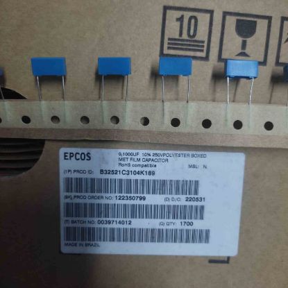 B32521C3104K189 0.1UF 250V KONDANSTOR resmi