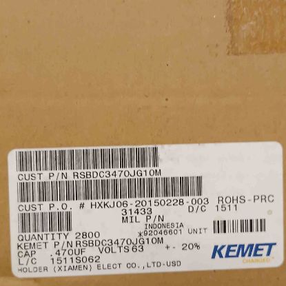 RSBDC3470JG10M 470NF 63V 5 0.2 KEMET POLYESTER KONDANSATÖR resmi