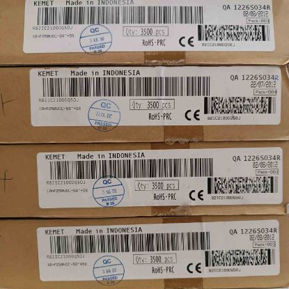R82IC2100DQ50J 10NF 250V 5 0.05 KEMET POLYESTER KONDANSATÖR resmi