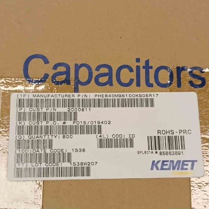 PHE840MB6100KB05R17 100NF 275VAC 15mm %10 KEMET POLYESTER KONDANSATÖR resmi