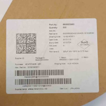 EMZA350GDA221MHA0S 220MF 35V 8x10 NIPPON SMD KONDANSATÖR resmi