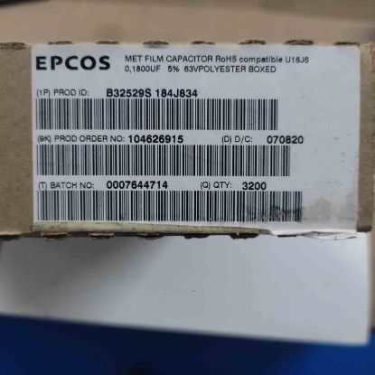 B32529S184J834 180NF 63V 5mm POLYESTER KONDANSATÖR resmi