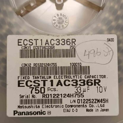 ECST1AC336R 33MF 10V PANASONIC TANTAL KONDANSATÖR resmi