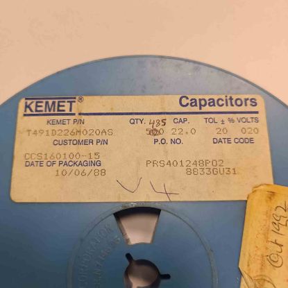 T491D226M020AS 22MF 20V D KEMET TANTAL KONDANSATÖR resmi