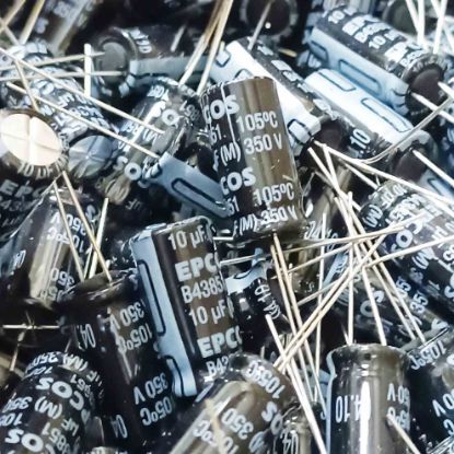 B43851A4106M 10MF 350V 10x20  KONDANSATÖR resmi