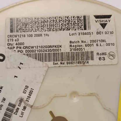 CRCW1218200RFKEK 200R 1218 SMD DİRENÇ resmi