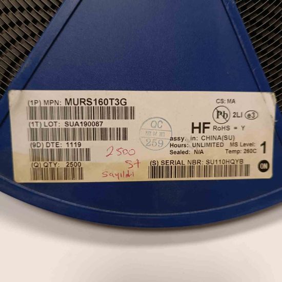 MURS160T3G 1A 600V SMD ON SMD DİYOT resmi