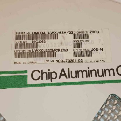 UWX0J220MCR2GB 22MF 6.3V NICHICON SMD KONDANSATÖR resmi