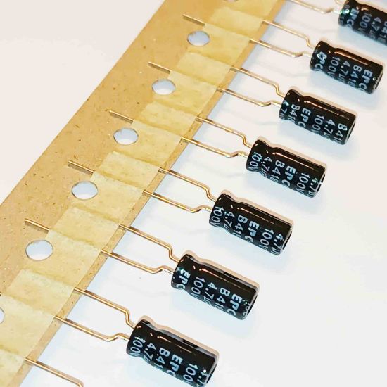 B41827A9475M 4.7MF 100V 5x11 KONDANSATÖR resmi