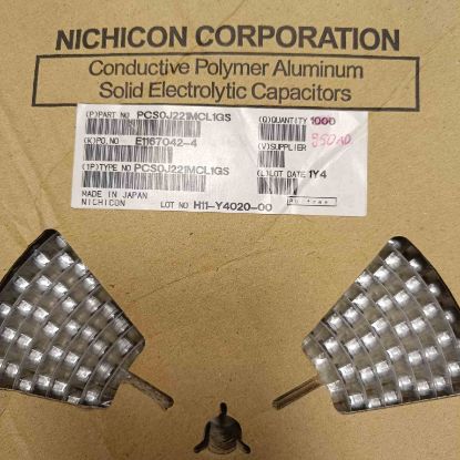 PCS0J221MCL1GS 220MF 6.3V 6.3x6 NICHICON SMD KONDANSATÖR resmi