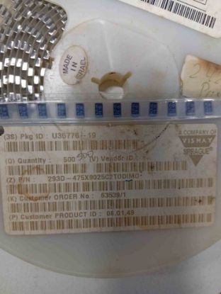 293D475X9025C2T 4.7MF 25V C VISHAY TANTAL KONDANSATÖR resmi