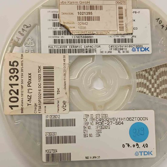 IA10F03216 10MF 50V 1812 TDK SMD SERAMİK KONDANSATÖR resmi