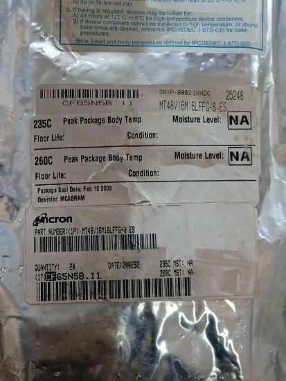 MT48V16M16LFFG-8ES SMD ENTEGRELER resmi