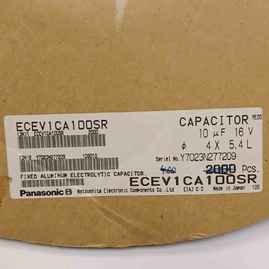 ECEV1CA100SR 10MF 16V 4x5.4 PANASONIC SMD KONDANSATÖR resmi