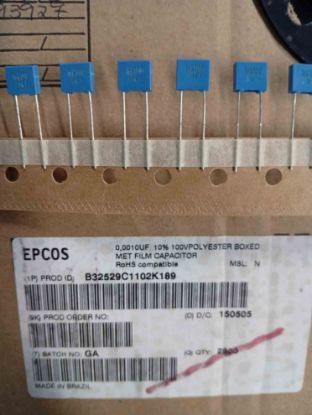 B32529C1102K189 1NF 100V 5mm POLYESTER KONDANSATÖR resmi