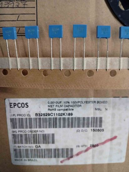 B32529C1102K189 1NF 100V 5mm POLYESTER KONDANSATÖR resmi