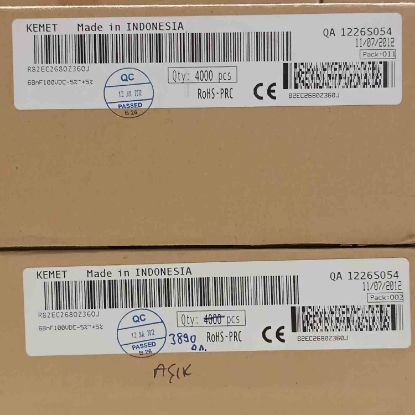 R82EC2680Z360J 68NF 100V 5mm 0.05 KEMET POLYESTER KONDANSATÖR resmi