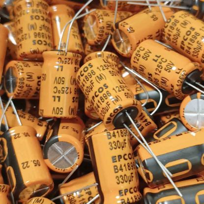 B41896C6337M 330MF 50V KONDANSATÖR resmi