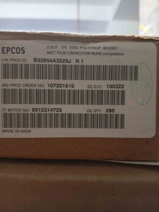 B32654A3225J 2.2MF 250V 27.5mm POLYESTER KONDANSATÖR resmi