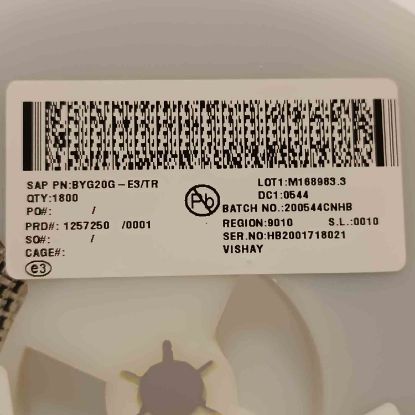 BYG20G-E3/TR 400V 1.5A DO-214AC VISHAY DİYOT resmi