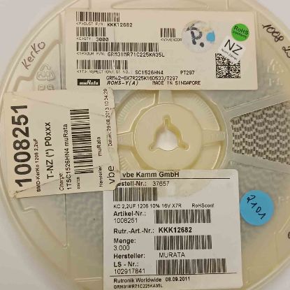 GRM31MR71C225KA35L 2.2MF 1206 MURATA SMD SERAMİK KONDANSATÖR resmi