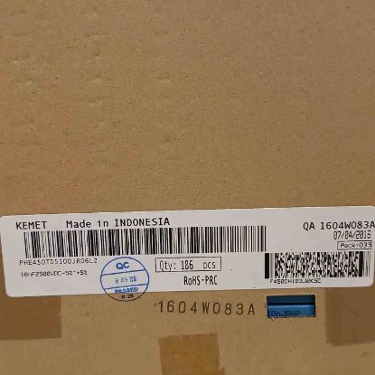 PHE450TD5100JR06L2 10NF 2500V 22.5 0.05 KEMET POLYESTER KONDANSATÖR resmi