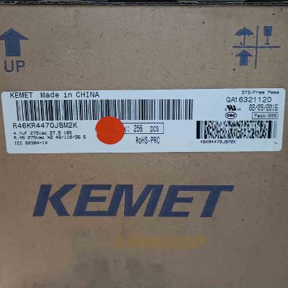 R46KR4470JBM2K 4.7MF 275VAC 27.5 10%|R.46 KEMET POLYESTER KONDANSATÖR resmi