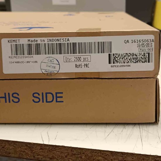 R82MC2120SH50K 12NF 400V 5 0.1 KEMET POLYESTER KONDANSATÖR resmi
