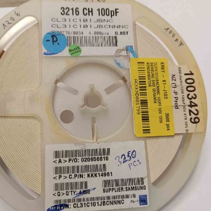 CL31C101JBNCNNNC 100PF 50V 1206 SAMSUNG SMD SERAMİK KONDANSATÖR resmi