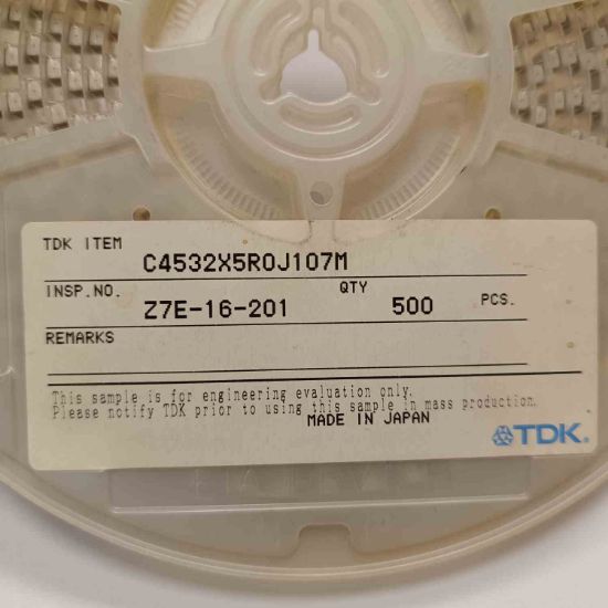 C4532X5R0J107M 100MF 6.3V 1812 TDK SMD SERAMİK KONDANSATÖR resmi